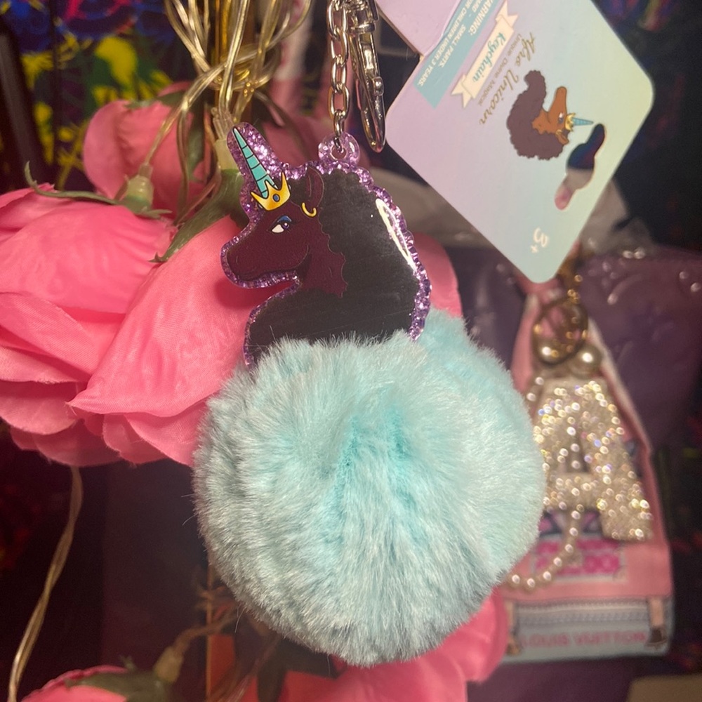 Afro Unicorn in Blue